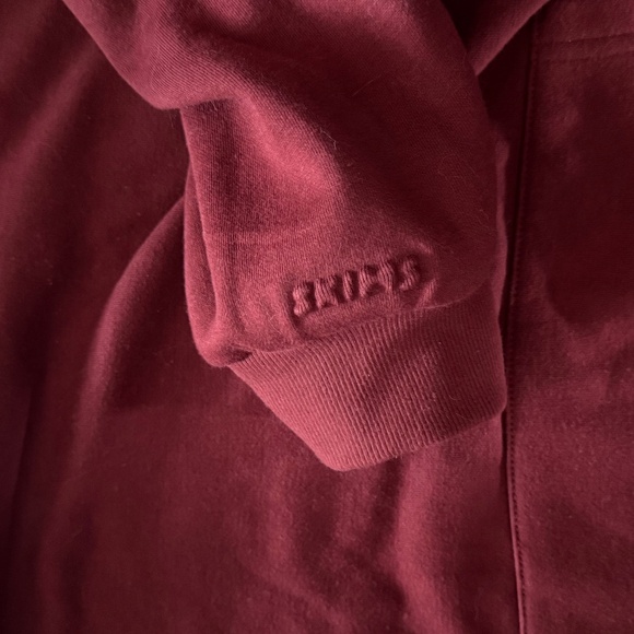 Skims COTTON FLEECE CLASSIC HOODIE Merlot 2xl - Picture 6 of 7